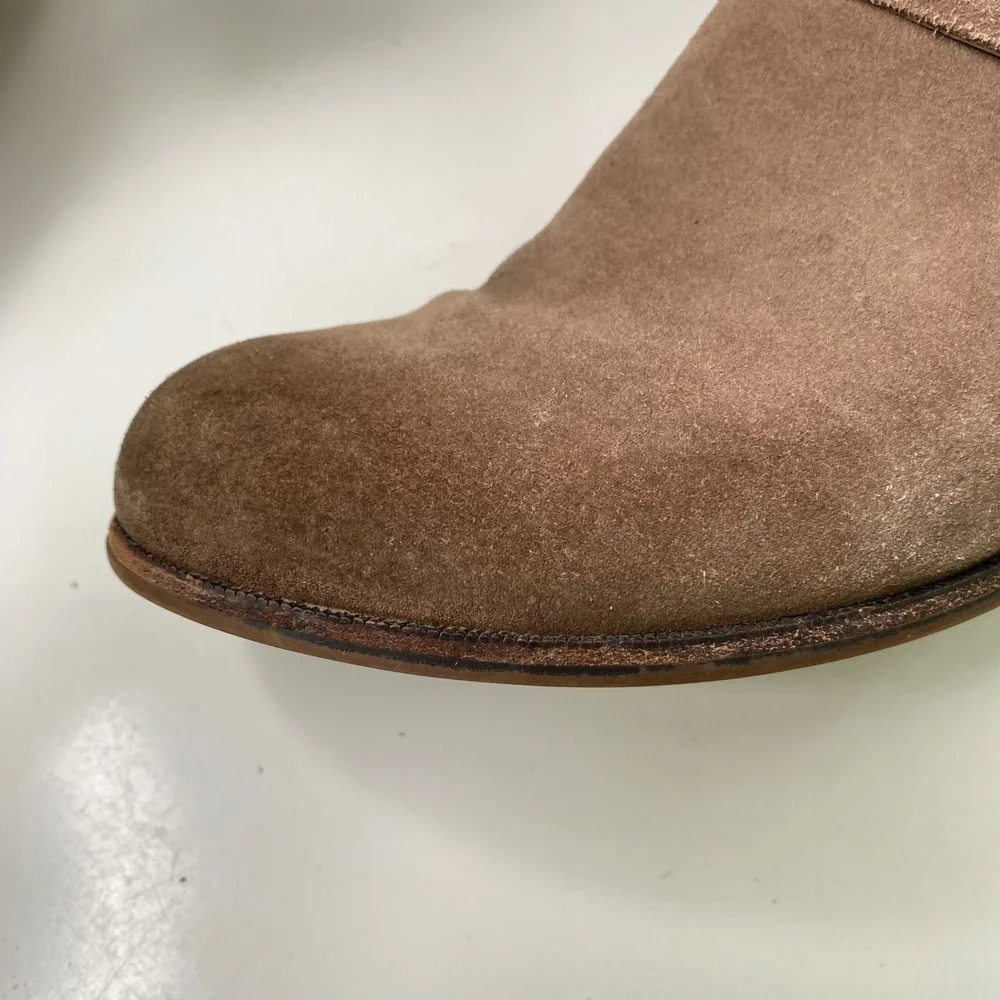 UGG Cydnee Tall Riding Boots Tan Sude Brown Leather Size‎ 9